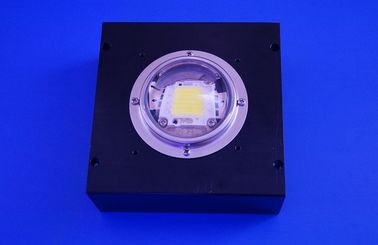 100w Led Light 78mm Led Glass Lens , 60 degree Led Lens with Square Heat Sink