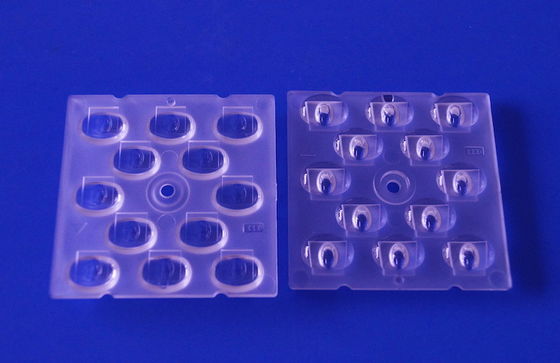 50x50mm LED Street Light Lens with Optical PC Material and TPIII-M Beam Angle for SMD 3030 LEDs