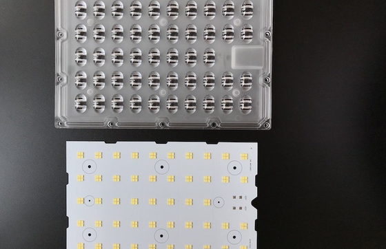 comprar lente da disposição do sistema ótico dos componentes da luz de rua do diodo emissor de luz de 150W 3030 SMD para a lâmpada da estrada Fabricação em linha