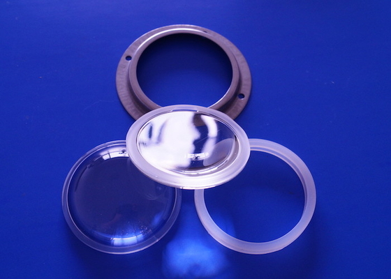 comprar HB66-60 COB Lente de vidro LED 60 graus 66mm Diâmetro Lente de vidro borosilicato Fabricação em linha