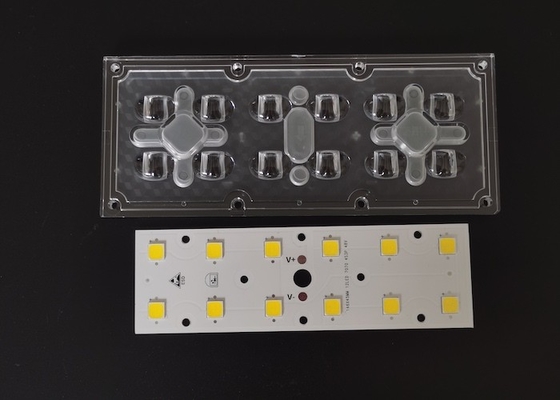 comprar 12-In-1 7070 SMD LED Street Light Module Lente de iluminação exterior com 158x103 graus Fabricação em linha