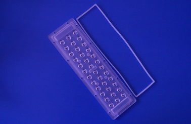 comprar lente assimétrica da luz de rua do diodo emissor de luz do PC do grau de 3X12 140x70 para o diodo emissor de luz 140-150LM/W de 1w 3030SMD Fabricação em linha