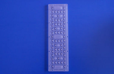 comprar O material plástico da lente 250*74mm do diodo emissor de luz de TYPE3 64pcs 3030 conduziu a disposição da lente da luz de rua Fabricação em linha