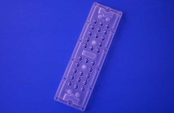 SMD 3535 Led Street Light Lens , 28 In 1 80x150 Degree Led Optical Lens
