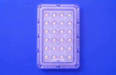 comprar 24 lentes óticas conduzidas assimétricas de luz de rua do grau dos pontos 145x75 com o módulo do PWB 3535 Fabricação em linha