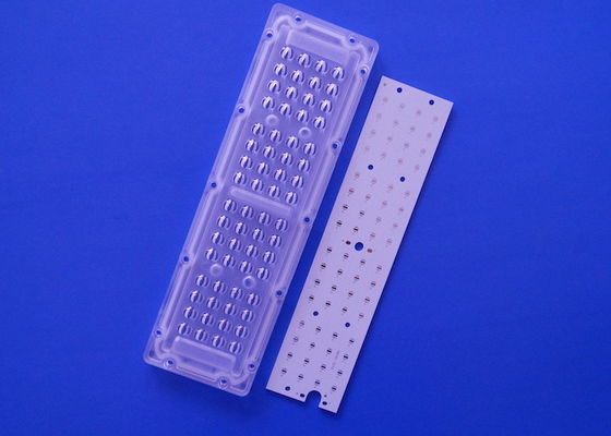 64 SMD 3535 Led Light Engine Module Vertical 65x150 Degree Lens Angle For Led Road Lamp