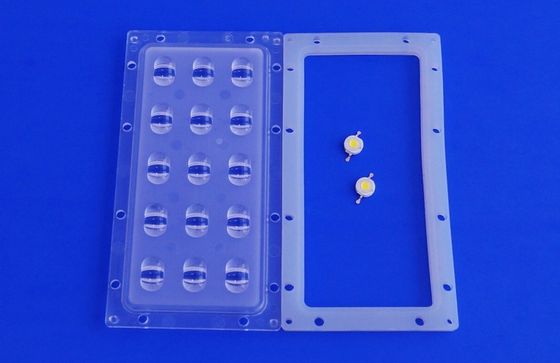 15W LED Street Light Module / Led Light Replcement Parts PC Optical Lens For 50W HPS Lamp