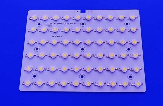 60W Lens Custom SMD LED PCB Board For Bridgelux Street Light Module