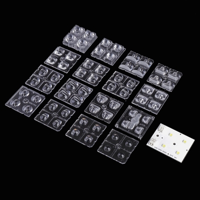 comprar 2x2 módulos Led Street Light Lens PC Led Lens para lâmpada rodoviária Fabricação em linha
