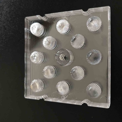 comprar lente conduzida de 50x50mm SMD 3030, 12 em 1 lente conduzida do PC para a luz alta da baía Fabricação em linha