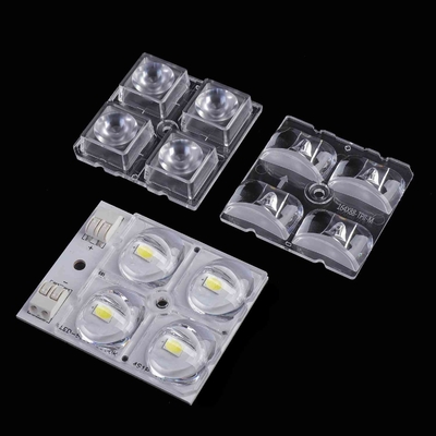 comprar 4 em 1 5050 lente conduzida do diodo emissor de luz 50x50mm SMD 3030 para a luz alta da baía Fabricação em linha