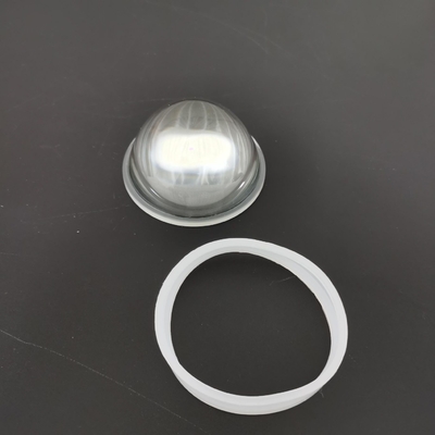 100w Led Light 78mm Led Glass Lens , 60 degree Led Lens with Square Heat Sink