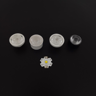 comprar 45degree perla a lente do diodo emissor de luz da cara PMMA, ponto conduzido que ilumina a lente de focalização óptica Fabricação em linha