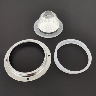 comprar a lente conduzida 100w conduziu a gaxeta ROHS do silicone do suporte do metal da lente do difusor Fabricação em linha