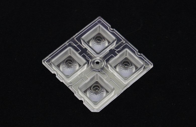 PMMA Led Collimator Lens , 4 in 1 Led Optical Lens For SMD 5050 Led Lamp