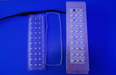 Componentes da luz de rua do diodo emissor de luz de 30 watts com dispositivos elétricos ópticos da lente do PC