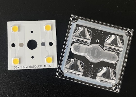 Modulo LED à prova d'água 10w 15w 4 led 5050SMD LED Board Street Light Lens
