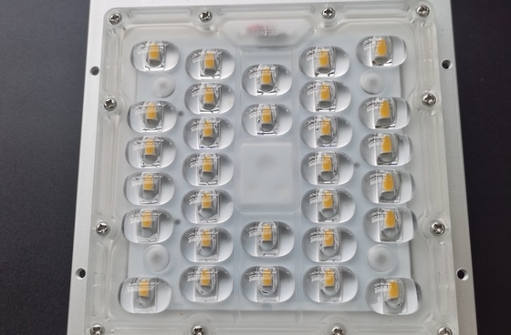 50W SMD 5050 LED Street Light Componentes, Lente Led 236x70mm 130x130mm