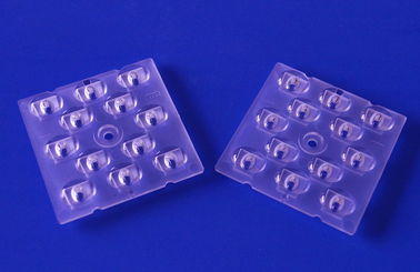 12 em 1 lente ótica da disposição TYPE3 3030 SMD da lente do diodo emissor de luz do PC para a lâmpada de rua do diodo emissor de luz