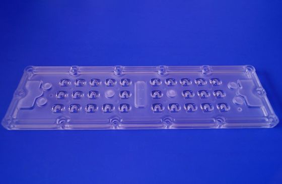 Lente de LED SMD 5050 personalizada 28 em 1 com ângulo de feixe de 80x150 graus para luz de rua