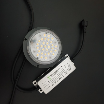 20w 30w 3000k módulo LED redondo sumidouro de calor preto lente de 90 graus para LED Post-Top Light