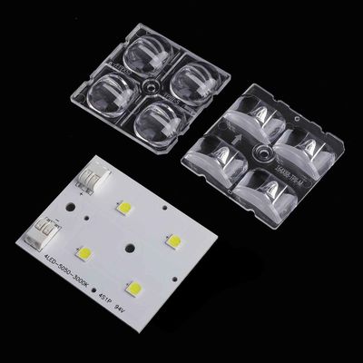 50×50mm 30° Lente óptica PC LED para SMD 5050 High Bay Light Alta eficiência Lente de feixe estreito para iluminação industrial e de armazém