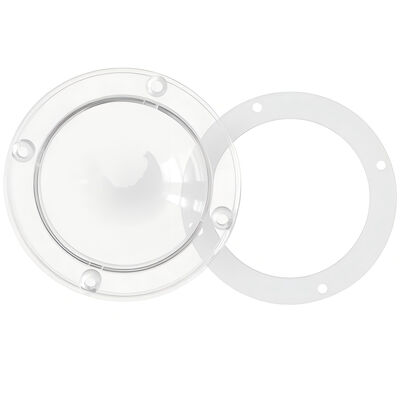 Tampa de lente LED PC de 88 mm 120° para luzes de alto brilho 91% fabricante de OEM e ODM de transmitância de luz