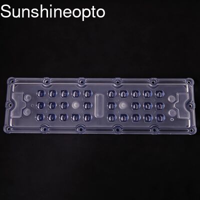 Granel 28 em 1 lente de ângulo de feixe de 236 x 70 mm 80x150 graus para luz