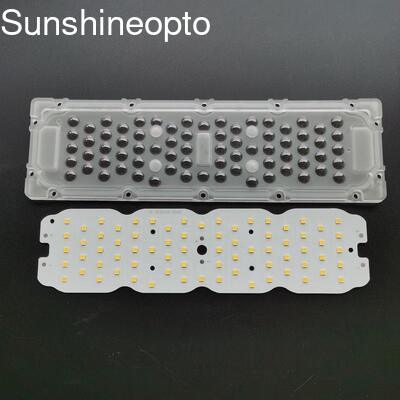50W a granel 72 EM 1 placa PCB LED 3030 SMD com lente 250x74x6,15mm para fábrica de luz