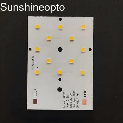 7W SMD 3030 LED PCB Board Bespoke 50x50mm Lente para módulo de luz de rua LED