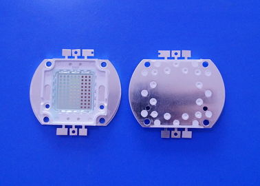 100 microplaqueta do diodo emissor de luz R/G/B da ESPIGA do poder superior do RGB do watt ângulo de visão de 120 graus para o crescimento da planta