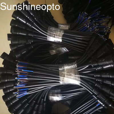 Conector de Cabo Macho Fêmea M10 à Prova d'Água de 3 Pinos IP67 Componentes para Iluminação Pública LED