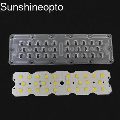 7070 SMD LED Street Light Module com ângulo de feixe de 158x103 graus e 5050 SMD LED Chip para iluminação de calçada de 50W-120W