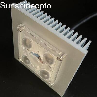 Módulo de luz de rua LED 5050 à prova d'água com lente de PC de 150 × 75 graus tipo II solução de iluminação rodoviária