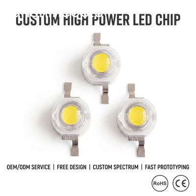 3W High Power Bridgelux LED Chip 240lm 6000K?? 6500K White LED Emitter para iluminação de rua, luz de inundação e iluminação industrial OEM LED Manufacturer