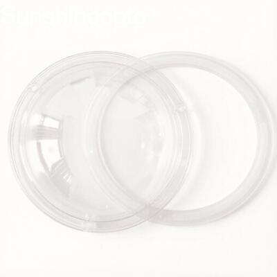 tampa plástica transparente 168MM Dia With Gasket do diodo emissor de luz de 200W 300W
