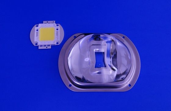 LED street light Lens , Borosilicate Glass Led Optical Lens For Park Lighting
