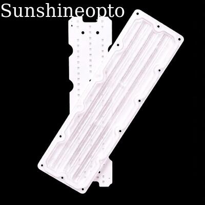 Placa PCB LED 64 em 1 3030 SMD personalizada com lente óptica de PC de 90 × 110 graus para estradas e iluminação industrial