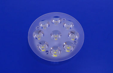 9w Bridgelux PMMA conduziu a lente, lente conduzida óptica da lâmpada do túnel para a iluminação decorativa