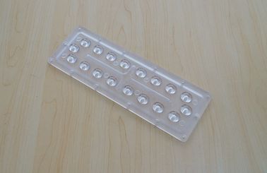 Pistas de veículo assimétricas conduzidas da luz de rua 4 da lente 18W da rua 235x80x5mm