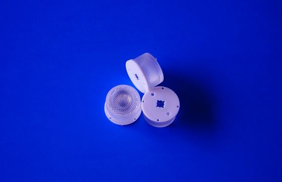 Lente de colímetro LED de 22 mm à prova d'água de 45 graus Lente óptica PMMA para holofotes LED