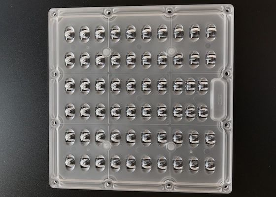 Lente de luz quadrada para matriz de LED SMD 5050 de 175x175mm, TIPO2, ângulo de feixe para luzes de rua de 60W 120W