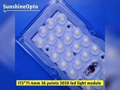 Módulo de luz LED 3030 de 173x71,4mm, 36 pontos, 20W 30W