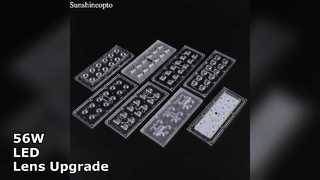 Atualização de lente de rua LED 56W