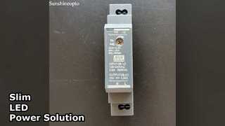 Fonte de alimentação LED 12V 15W em trilho DIN fino